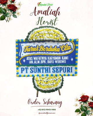 Papan Bunga Duka di Leuwigoong