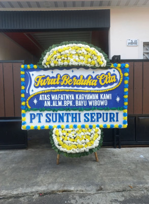 Papan Bunga Duka di Leuwigoong